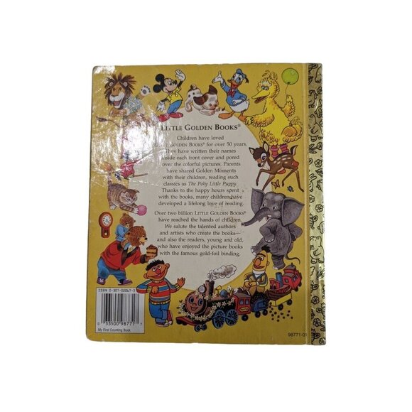 Little Golden Book My First Counting Book 197 ephemera junk journal - Picture 2 of 5